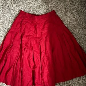 Pendleton Vibrant Red A-Line Skirt